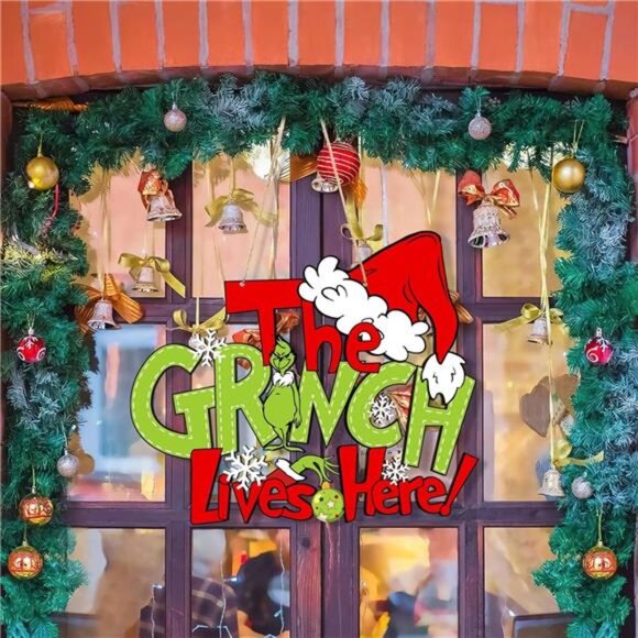 Christmas‎ Wooden Hanging Door Sign, Thief Stole Decor for Indoor/Outdoor Xmas - Picture 6 of 7